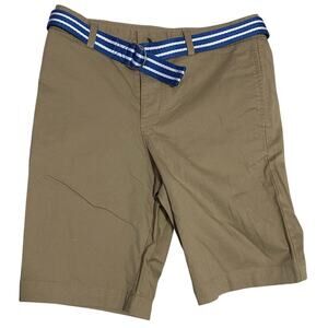 Ralph Lauren Shorts Youth Size 14 Khaki Chino Outdoors Casual Cotton with belt
